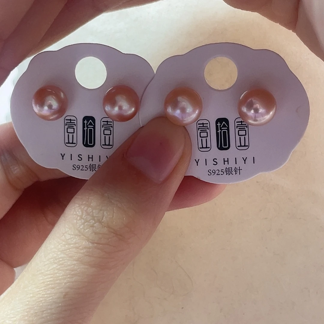 淡水珍珠耳饰未镶嵌二*三