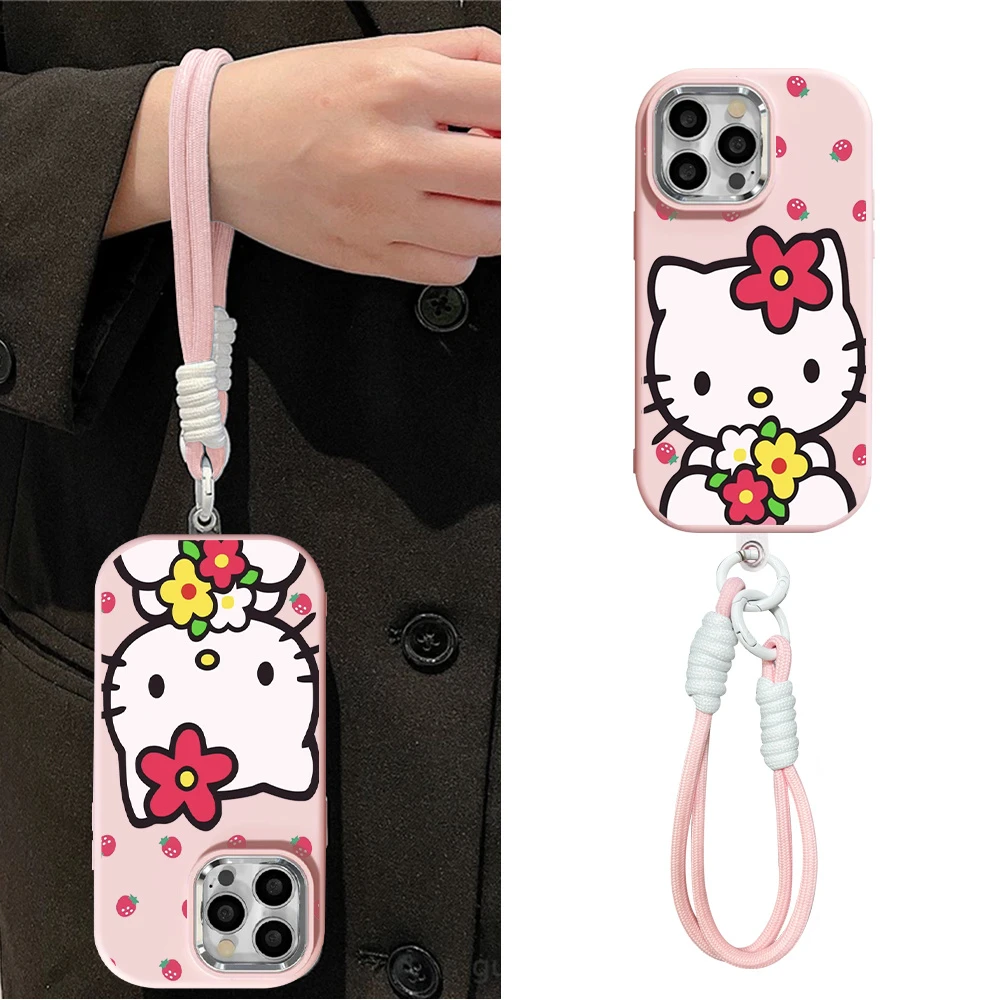 草莓凯蒂适用苹果iphone小米15/14/13pro防摔vivo华为oppo手机壳