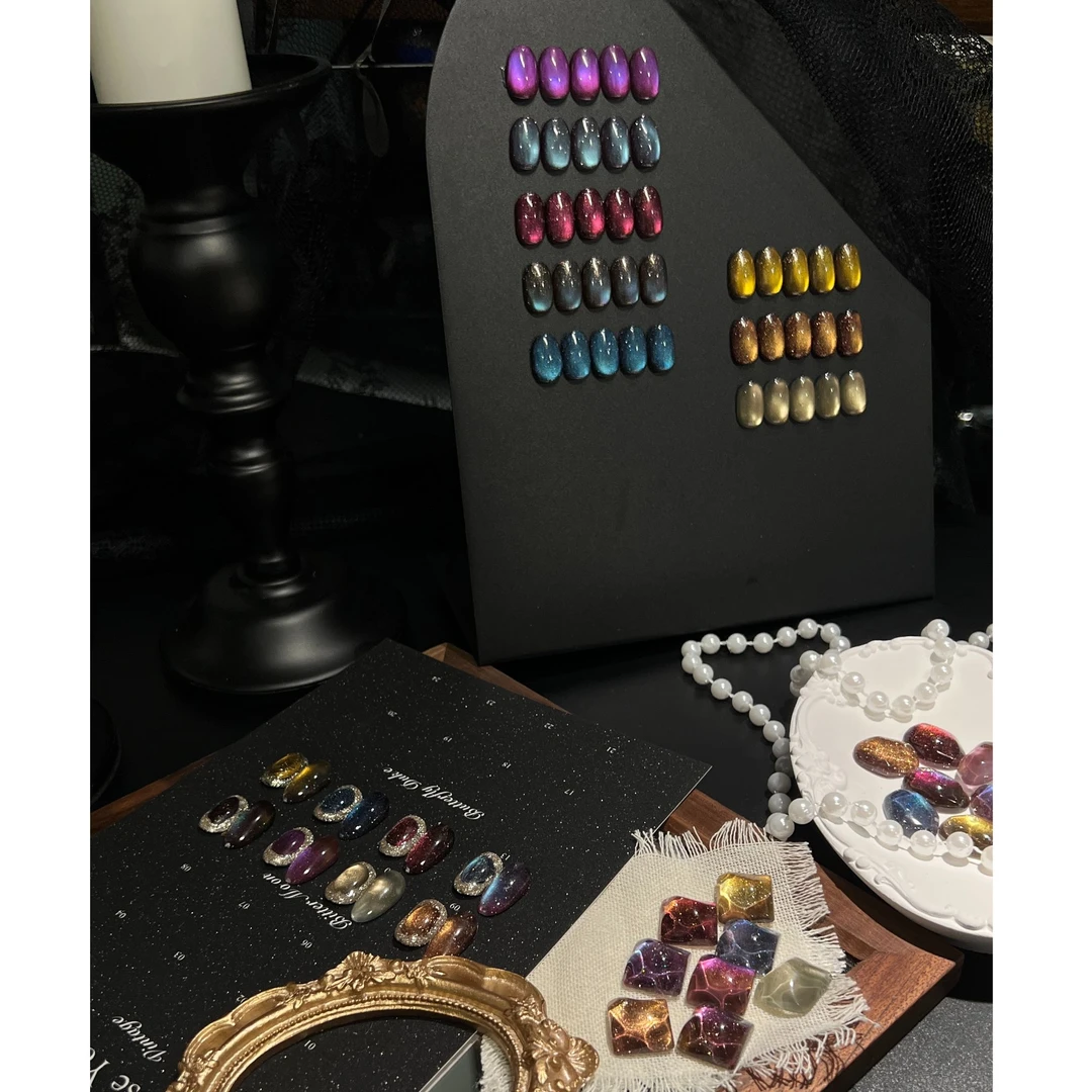 RoseYounai  Vintage系列秋冬显白猫眼日式罐装甲油胶整套