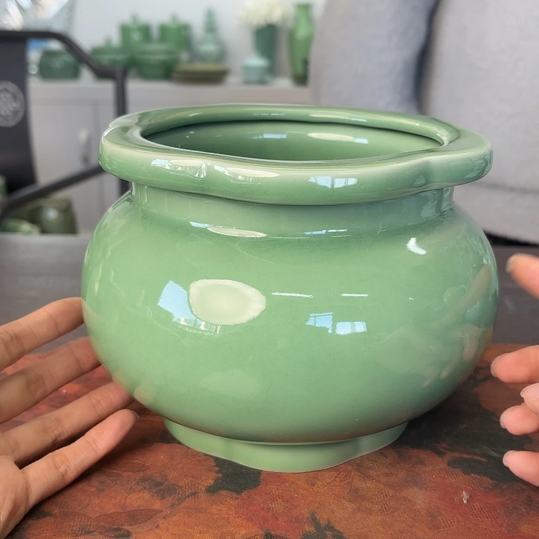 龙泉云间青瓷小米茶器