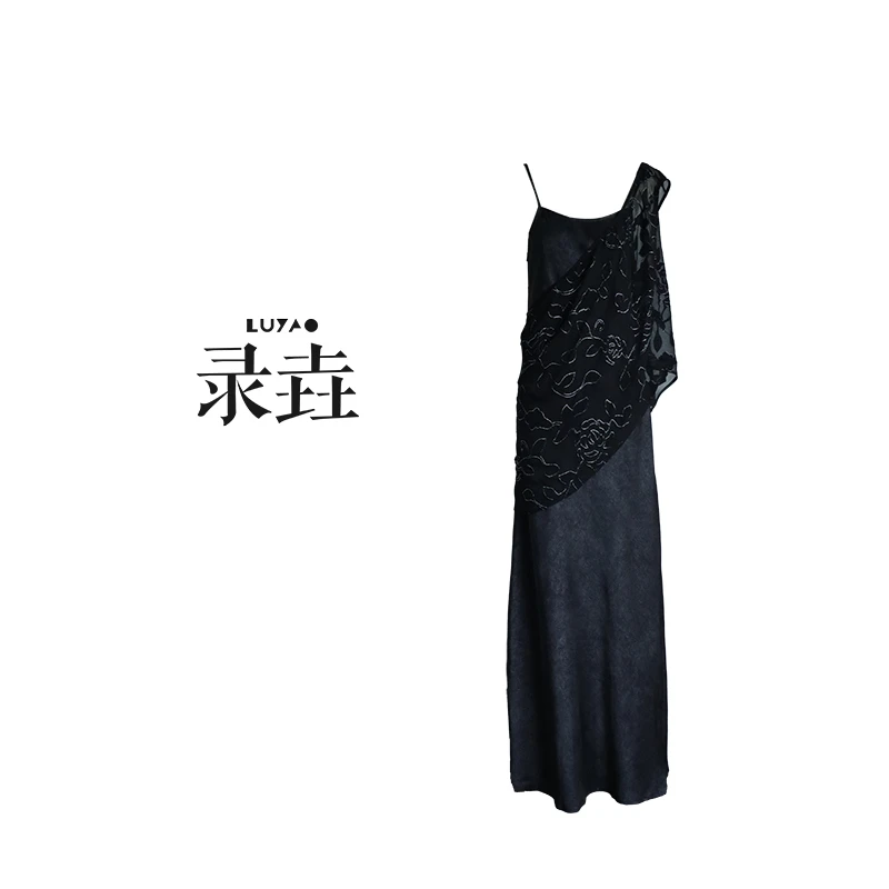 【LUYAO.录垚原创】“朦胧夜”-黑色连衣裙