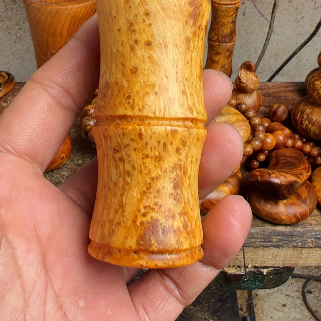 松木（琥珀木）无事牌有瑕疵微瑕