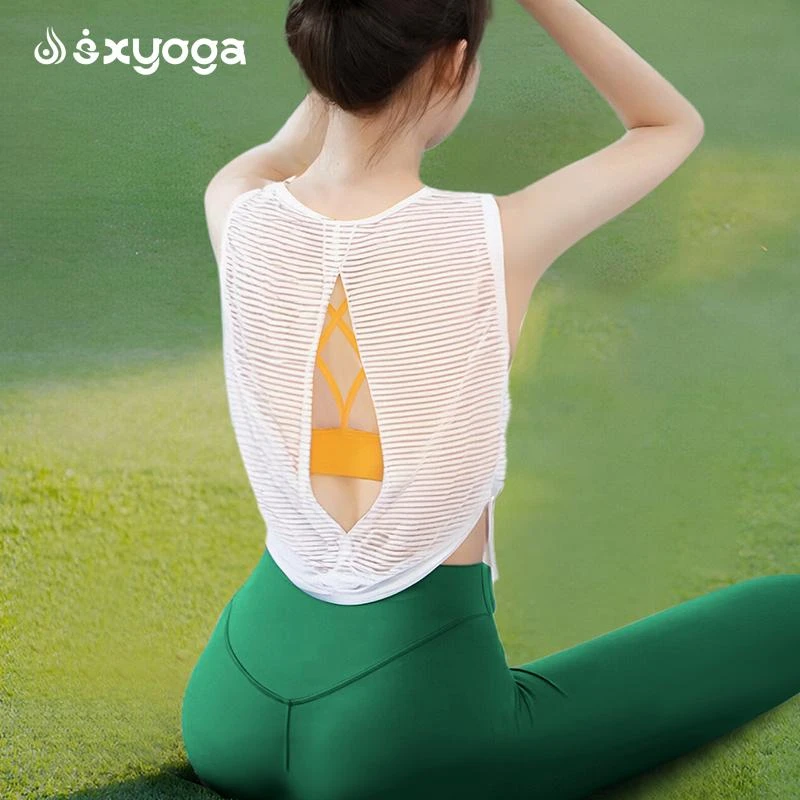 绝美瑜伽罩衫运动上衣背心女2025新款夏显瘦外搭专业普拉提健身服