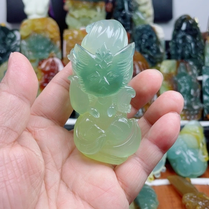 蛇纹石玉未镶嵌吊坠(不含链)