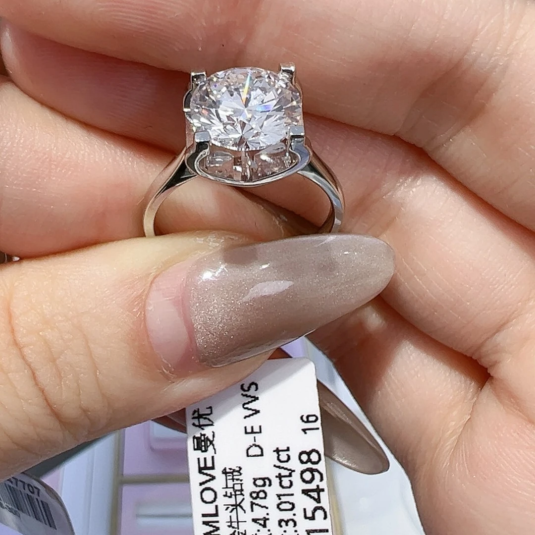 实验室培育钻石18K金镶嵌