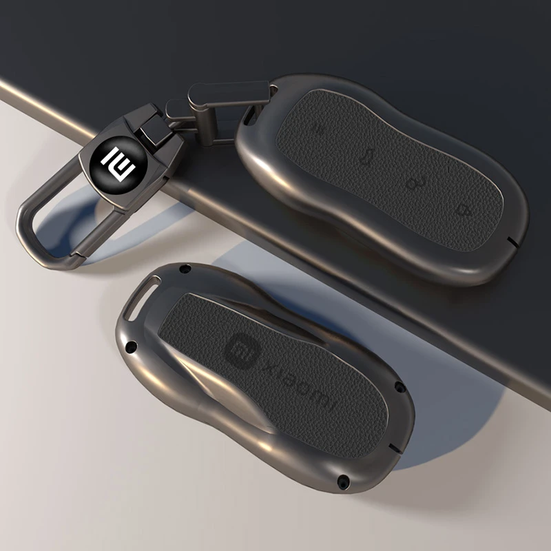 适用2024款小米su7钥匙套su7pro苏7max小米YU7汽车用品金属壳扣包