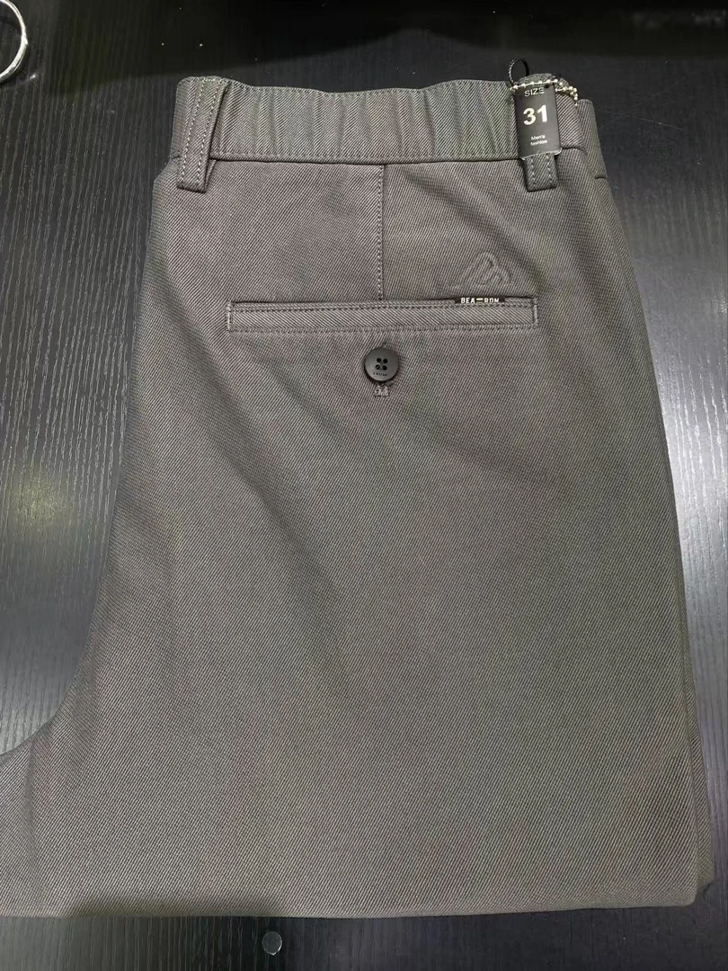 冬季棉料弹力直筒商务休闲裤2919