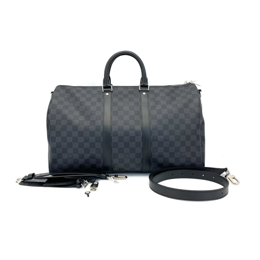 99新 LouisVuitton/路易威登 棋盘格keepall45旅行 尺寸45/27芯片