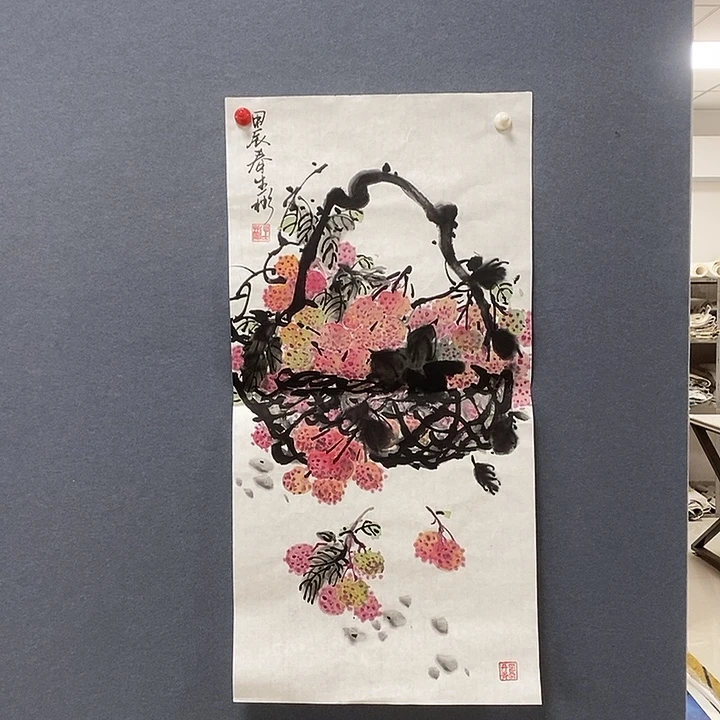 国画34/68严生彬手绘画芯