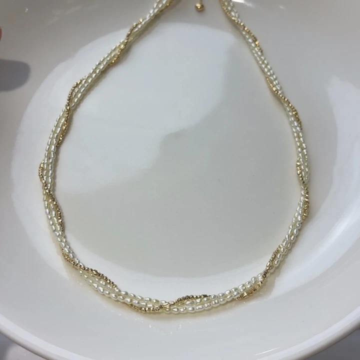 海水珍珠18K金镶嵌颈饰