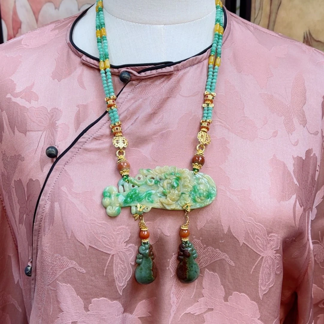 翡翠吊坠(赠链)未镶嵌48现实鉴赏期