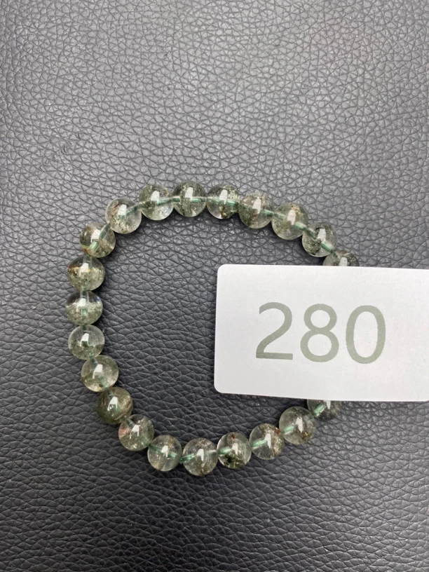 天然绿幽灵水晶手链未镶嵌
