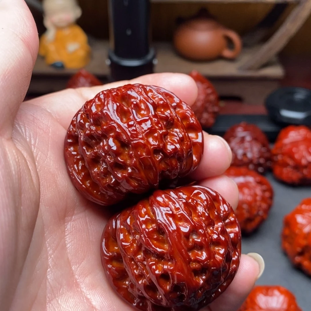 吊坠文玩核桃41白狮子