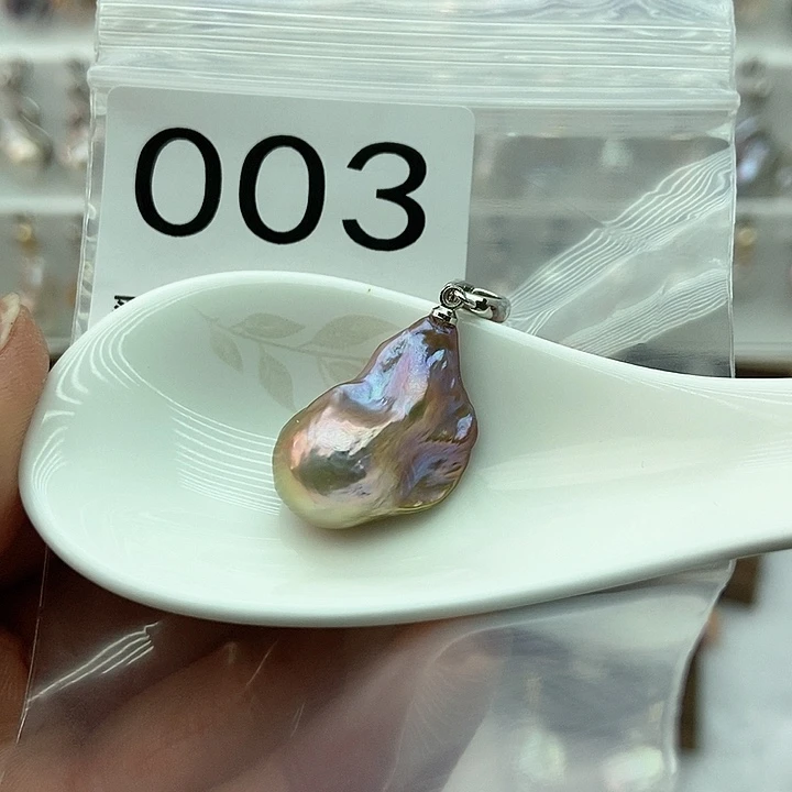 淡水珍珠颈饰银S925镶嵌