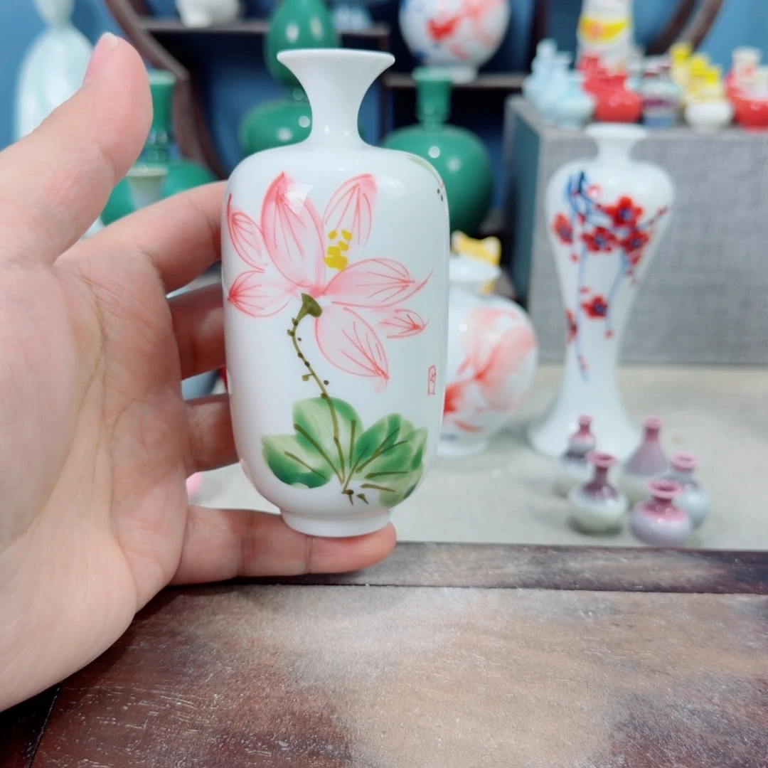 陶瓷手工小花器摆件
