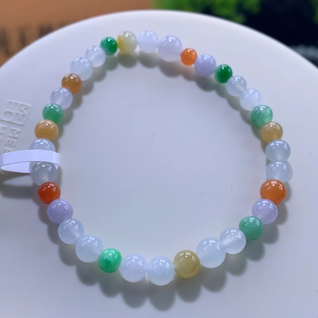 翡翠未镶嵌手链卡4.6～6.6