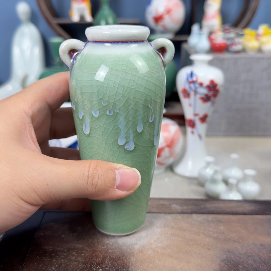 陶瓷手工小花器摆件