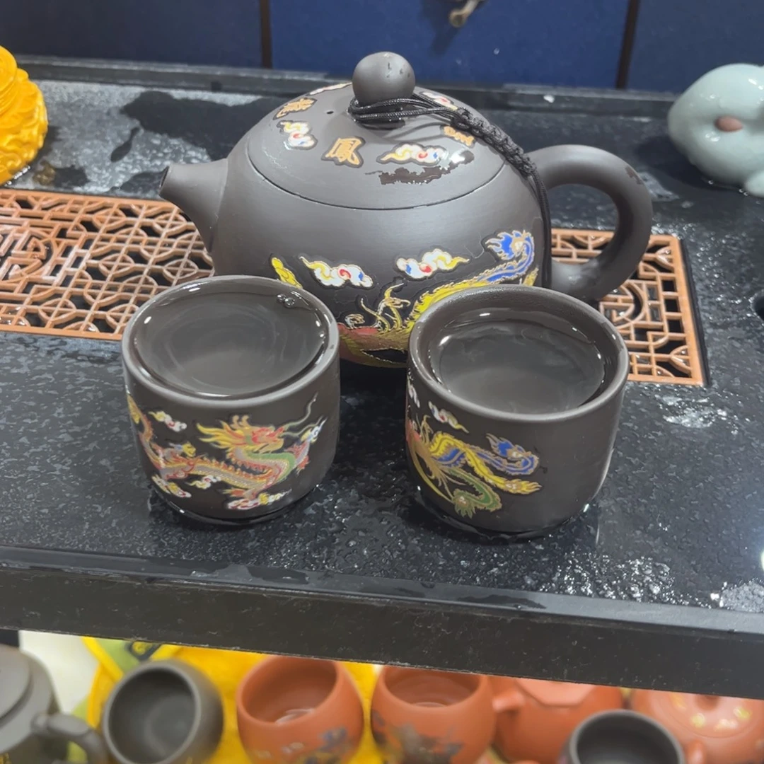 紫砂茶杯紫砂壶一壶2杯