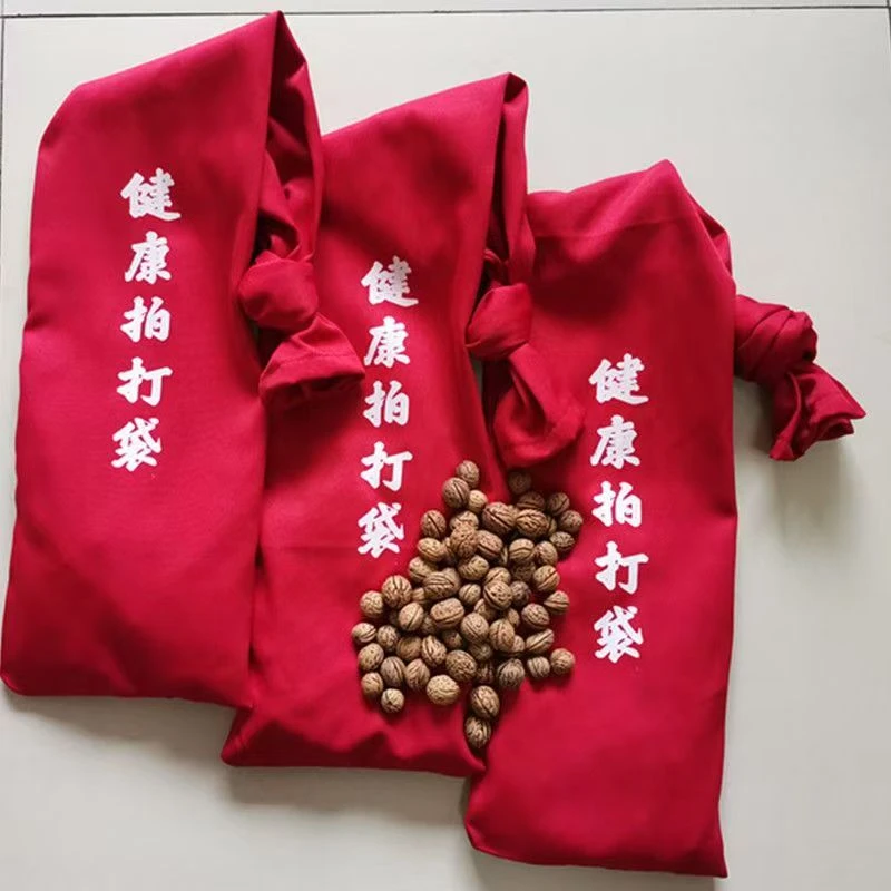 【现货速发】拍打袋 甩袋加厚耐用 含300g桃核85g布袋 拍背不求人