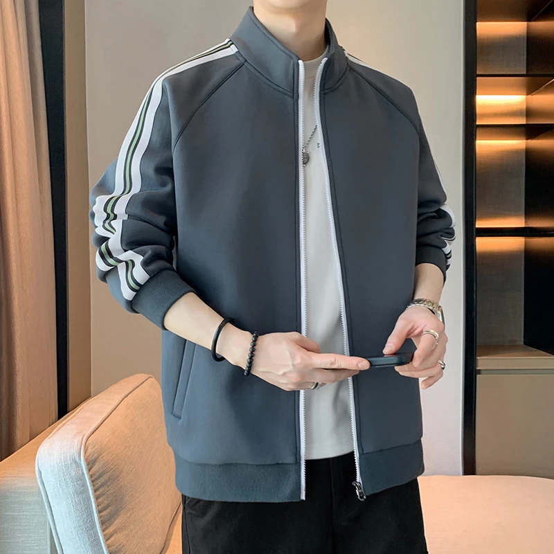 AJ卫衣上衣常规款潮流韩版薄款常规宽松长袖秋冬男士春秋纯色卫衣