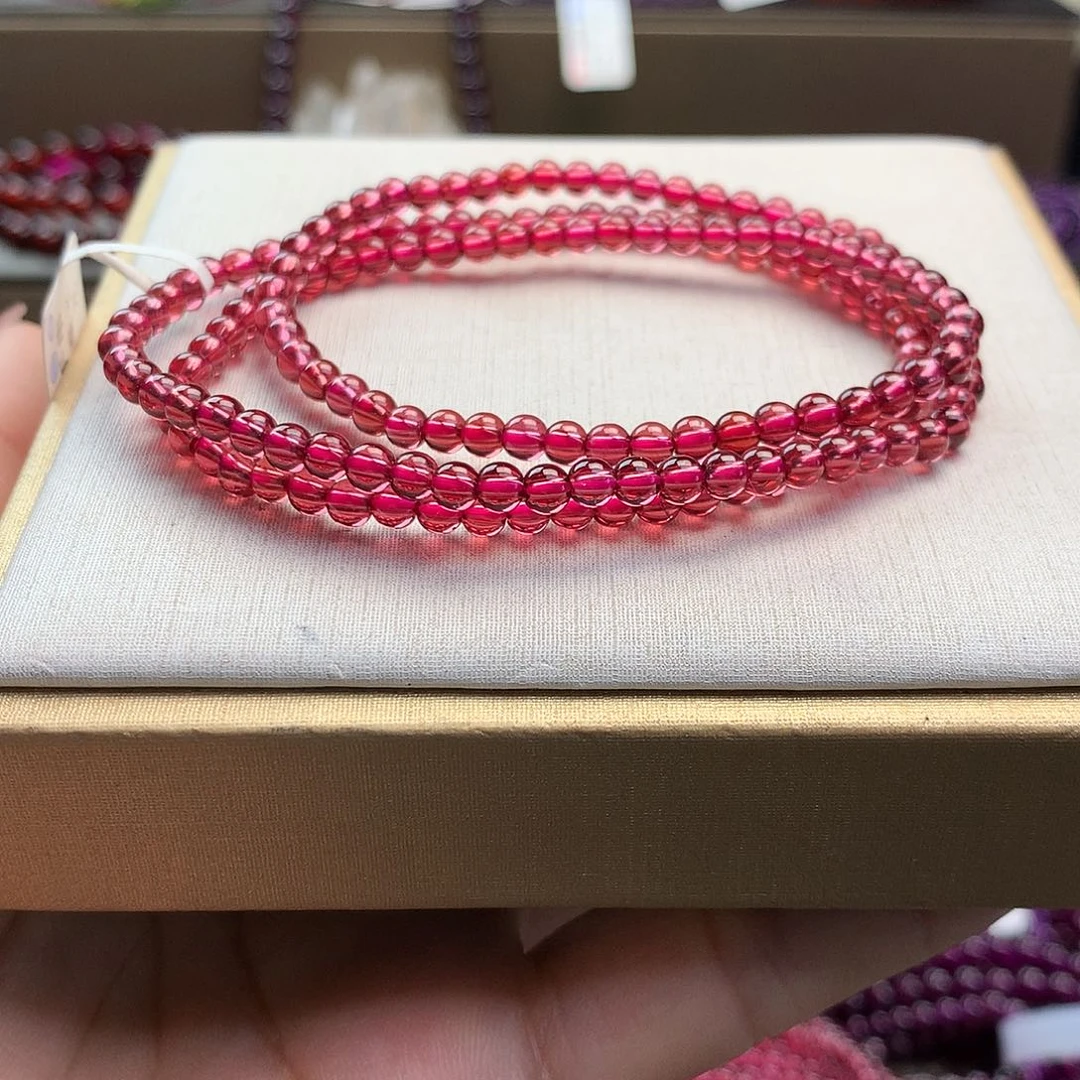 石榴石手串未镶嵌3.8