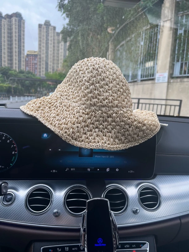 小明姐姐千金小姐草帽夏日必备可随意造型方便携带太阳帽渔夫帽