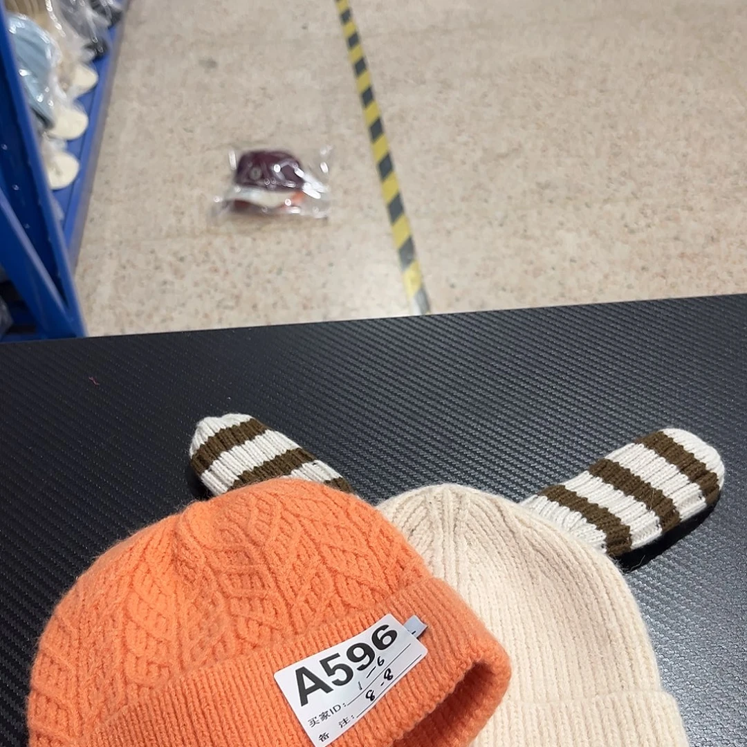 纯棉2个儿童帽子 ：596