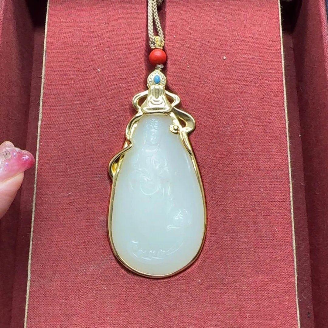 和田玉未镶嵌挂件