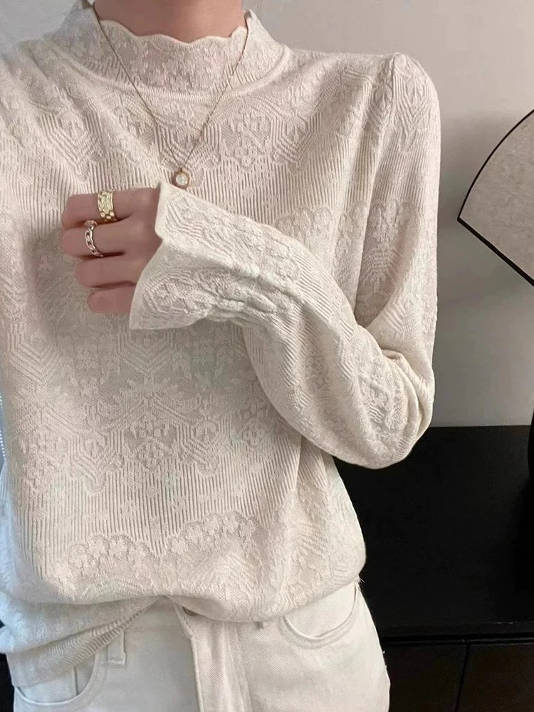 112 法式提花温柔风高品质上衣