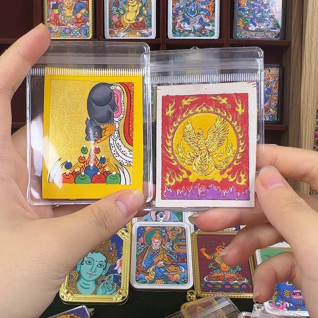 吊坠吐宝鼠 +九子离火背卡