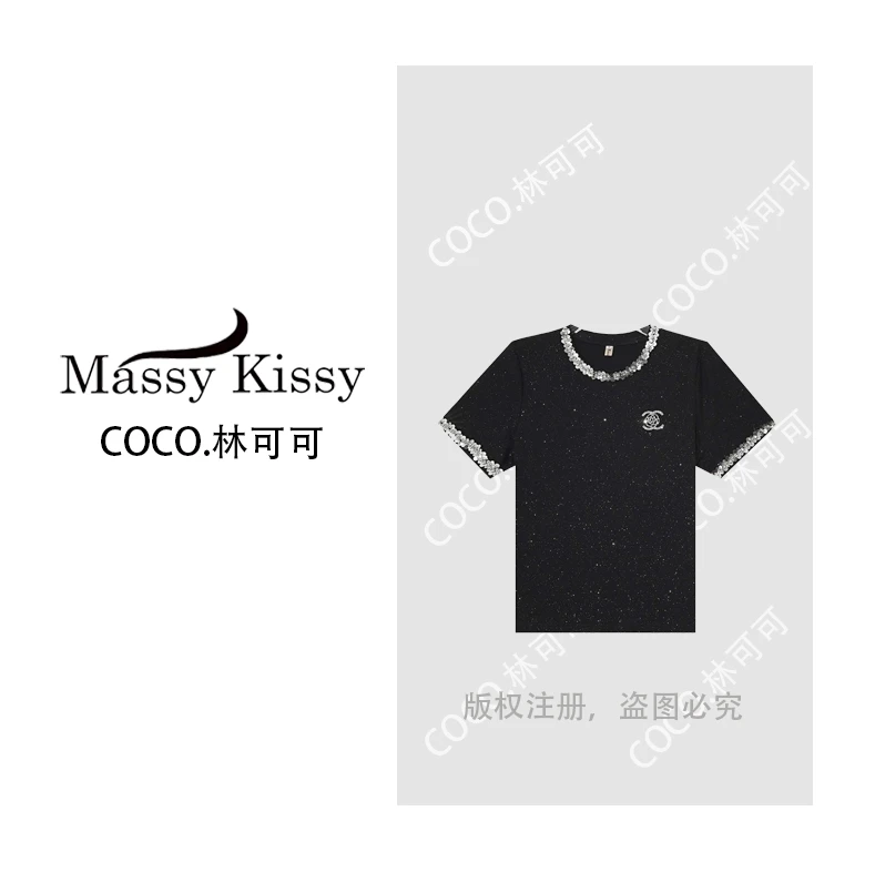 【COCO林可可】A97829新款洋气百搭短袖