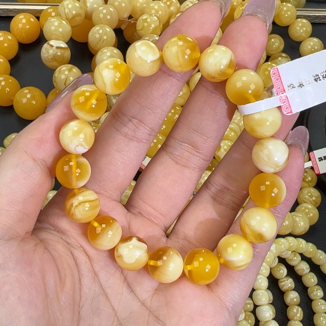 琥珀未镶嵌手链14.6