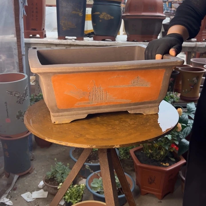 宜兴紫砂40红马槽