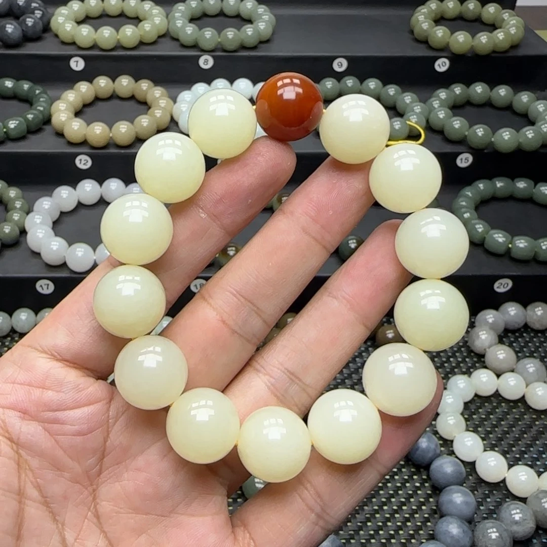 和田玉手链未镶嵌若*青海