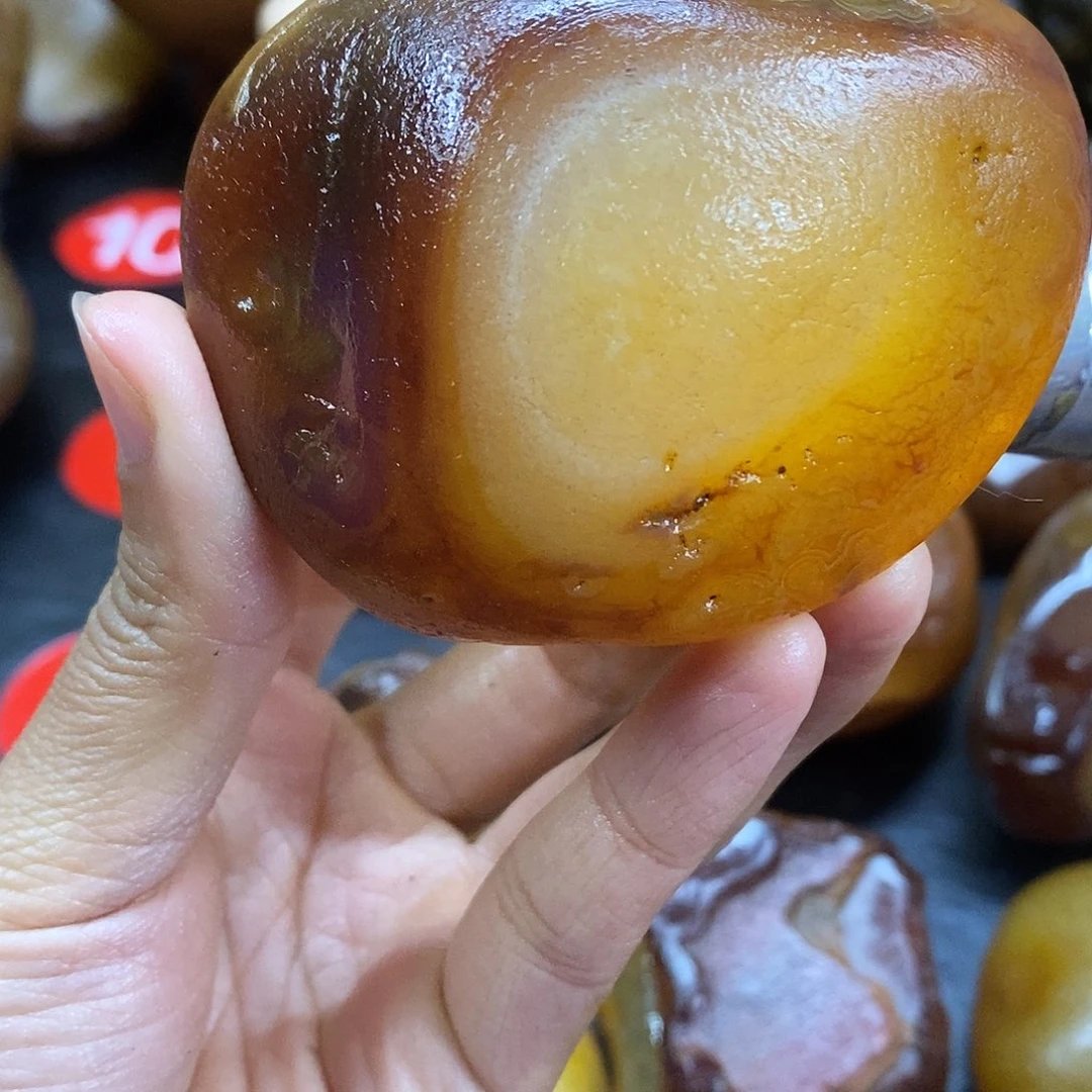 玛瑙/玉髓未镶嵌手把件