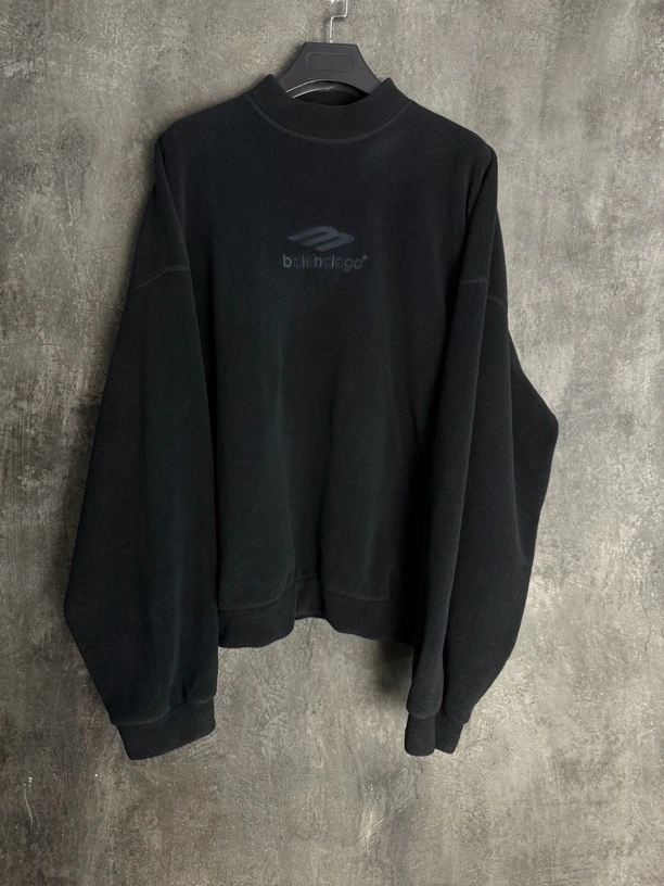 全新未使用/Balenciaga 摇粒绒圆领卫衣/12425