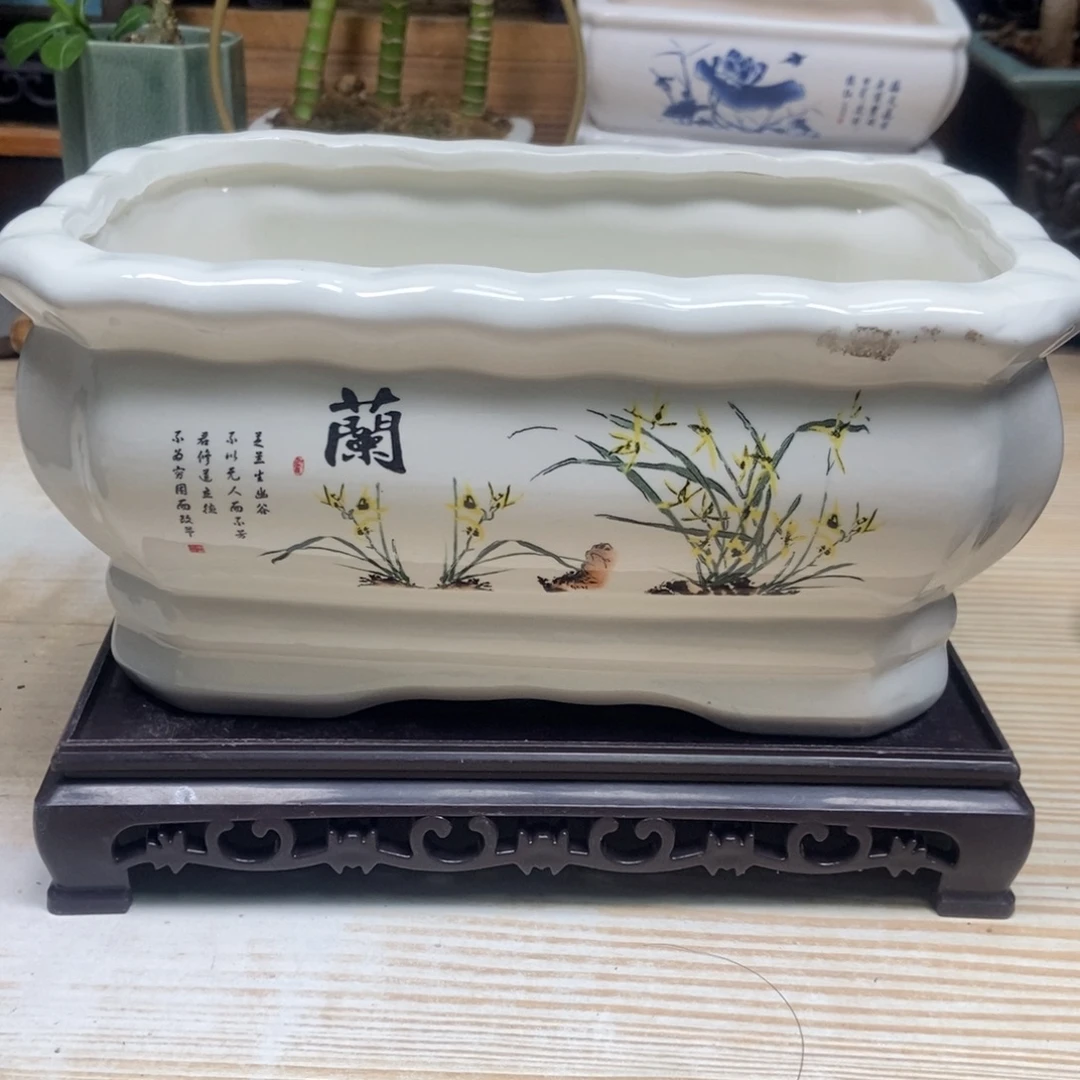 瓷片陶瓷花盆陶瓷艺术