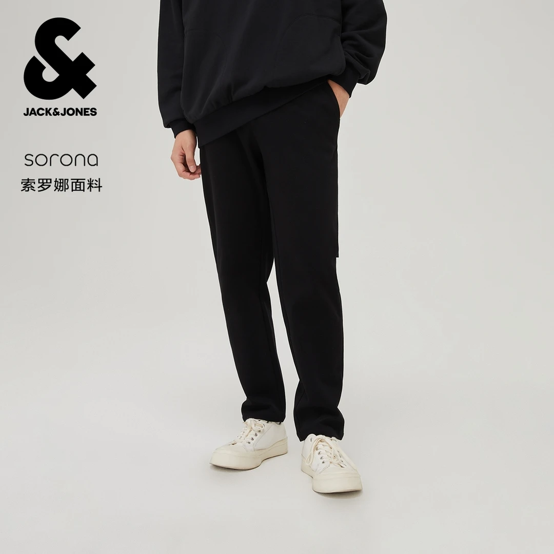 杰克琼斯春季时尚潮百搭质感多色锥形裤通勤日常长裤子休闲裤男装