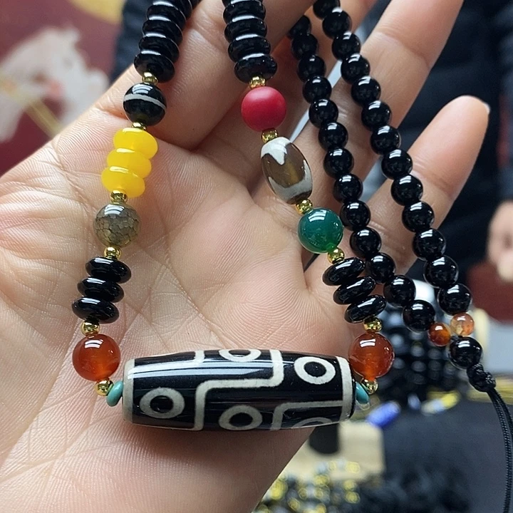 玛瑙/玉髓合金颈饰