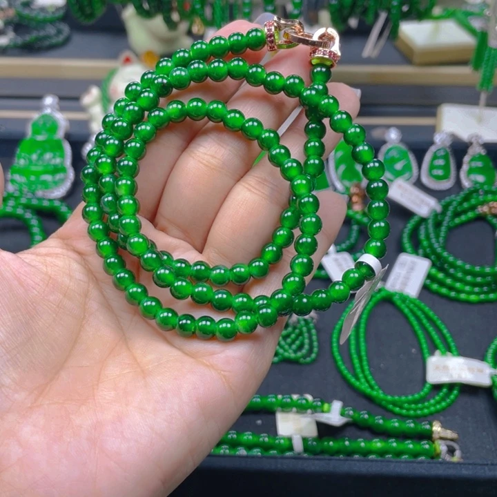 翡翠未镶嵌颈饰项链6