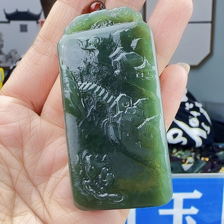 和田玉未镶嵌颈饰