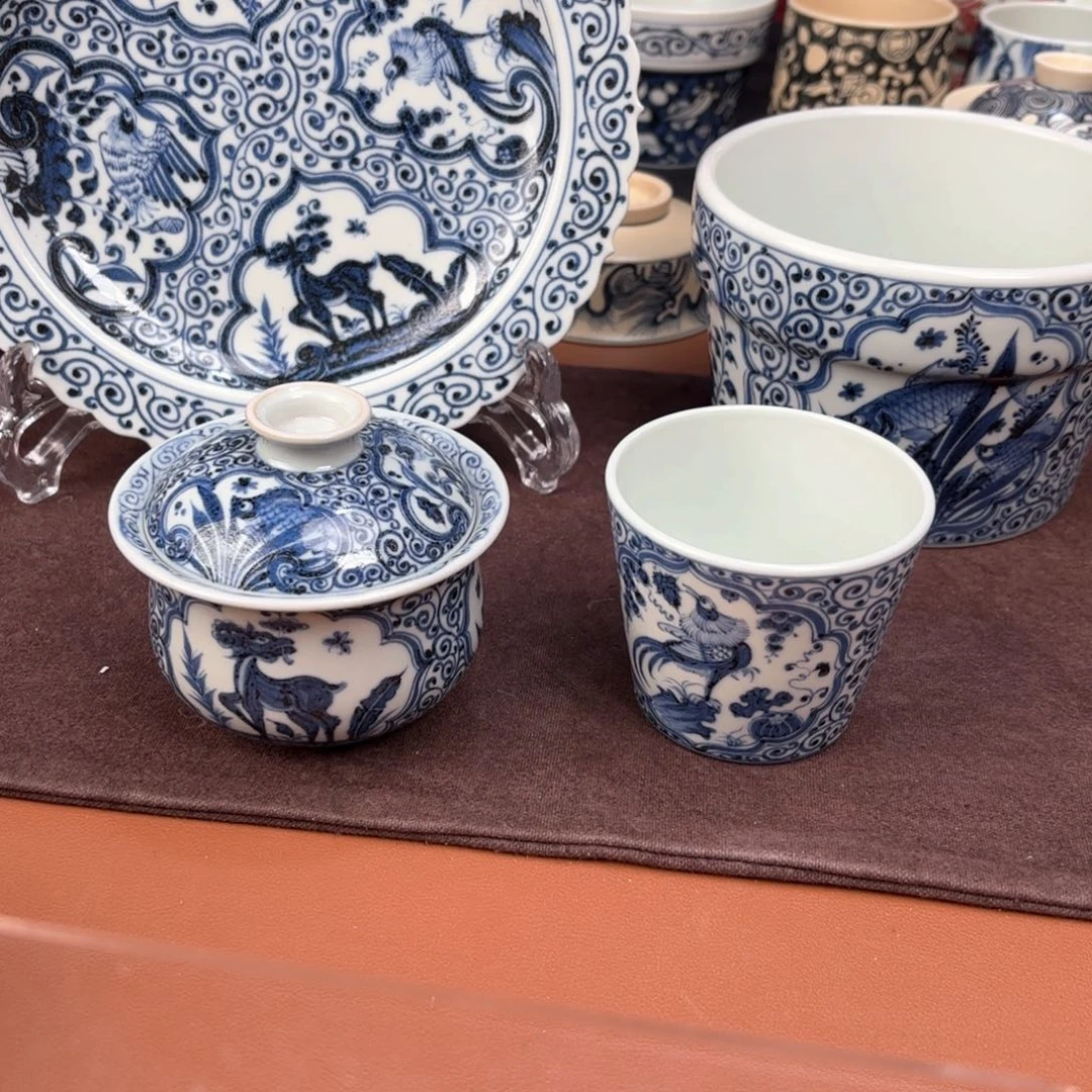 顺**张觅瓷山房四件套装