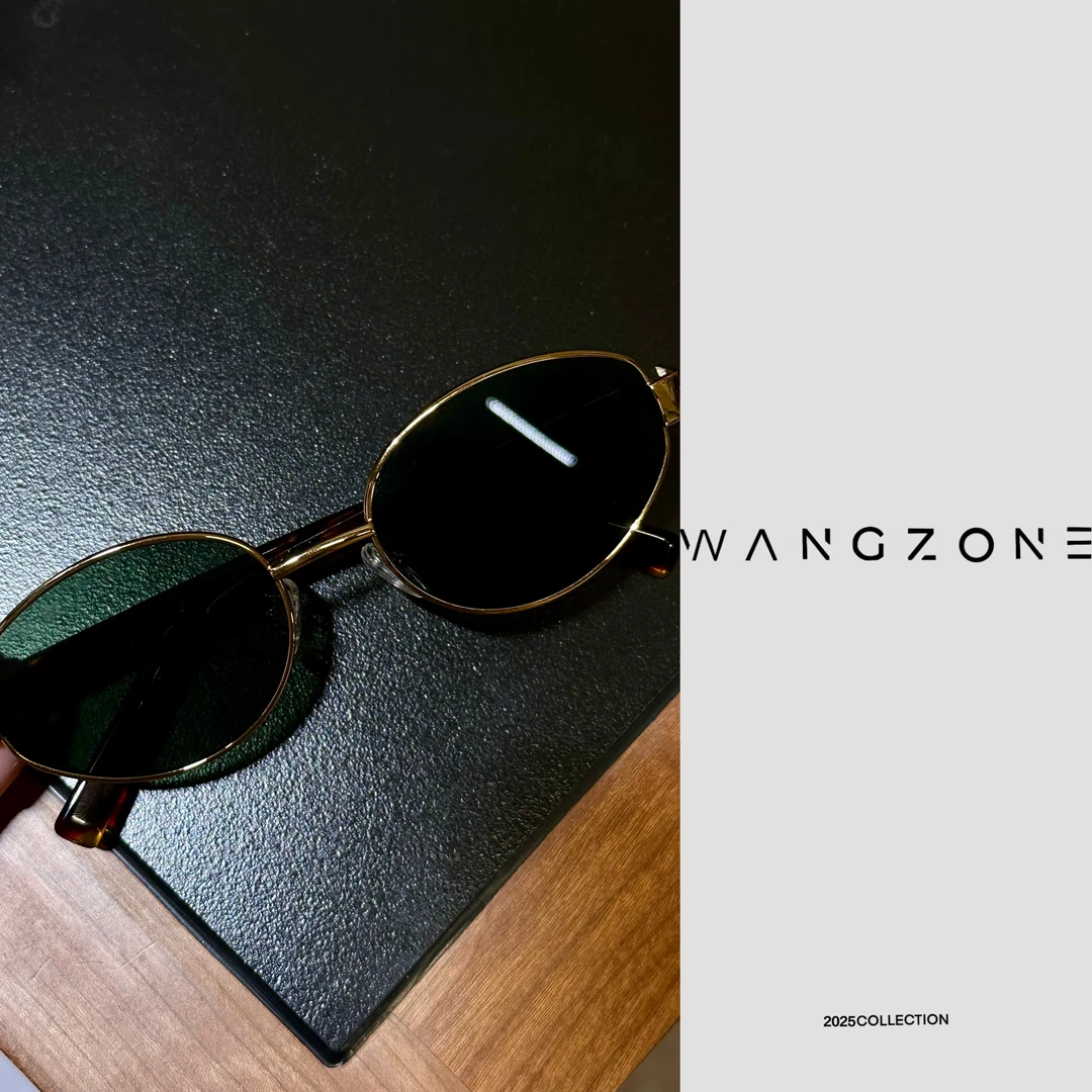 WANG ZONE｜时尚复古椭圆小框太阳墨镜