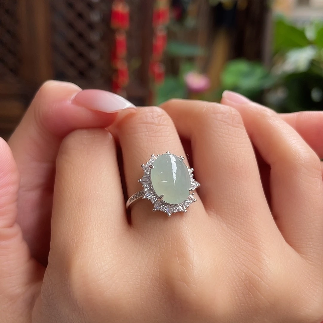 未镶嵌手链翡翠晴绿蛋面