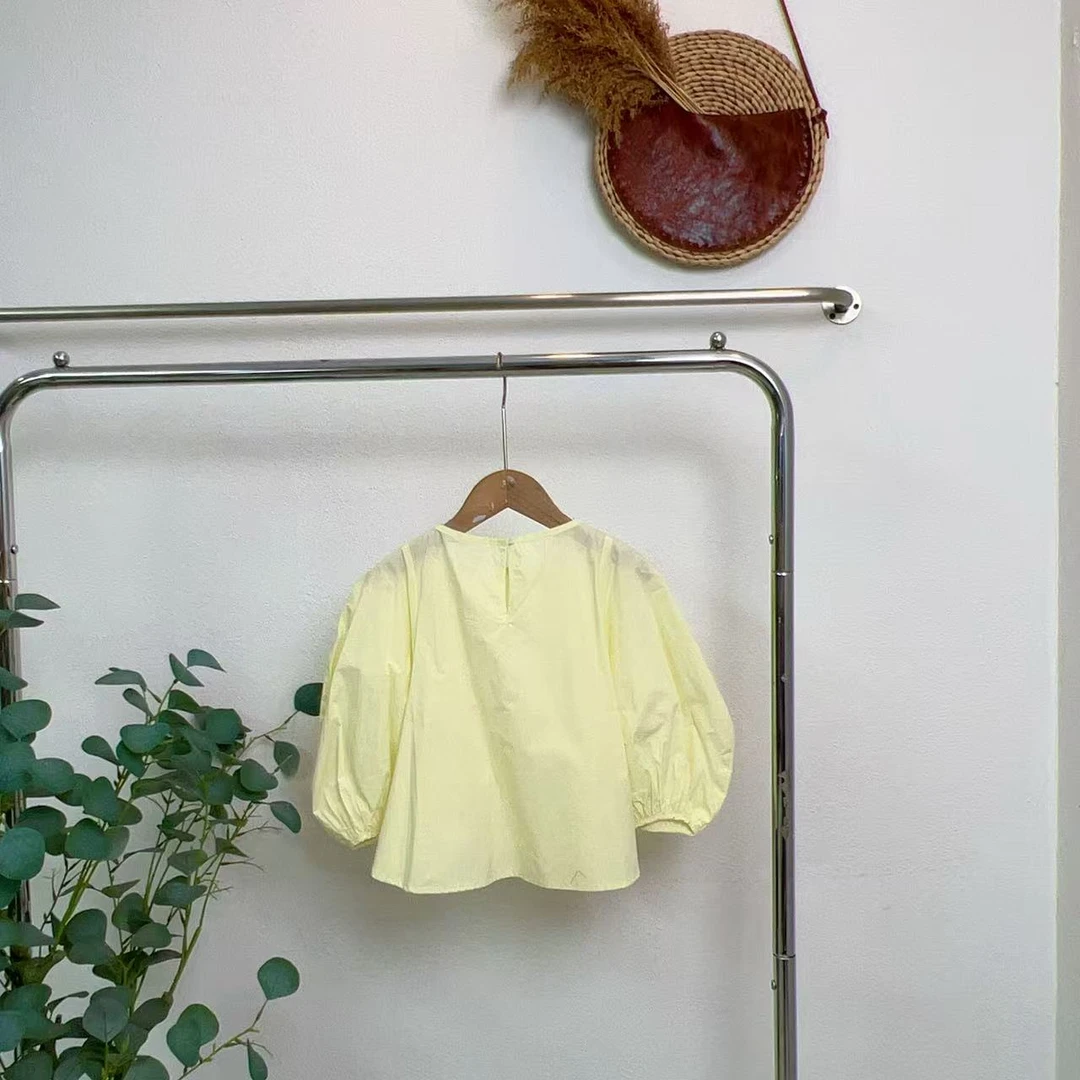 2039帕嫩黄长袖衬衣