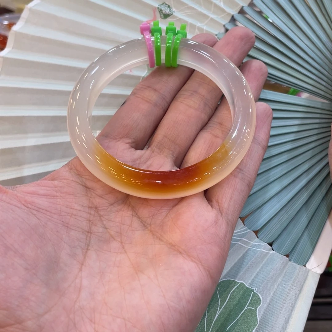 玛瑙/玉髓手镯未镶嵌苹***炉