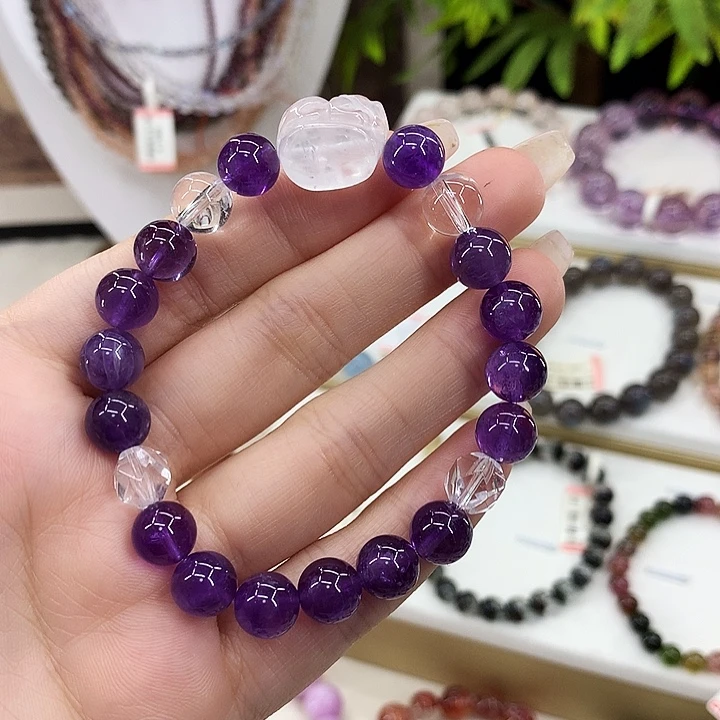 水晶手串未镶嵌8mm 多样性发一