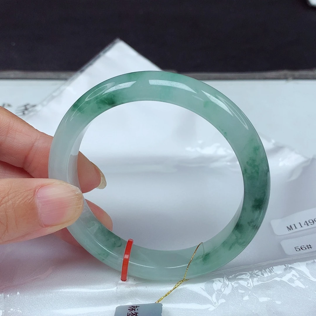 未镶嵌手镯翡翠56圈4996