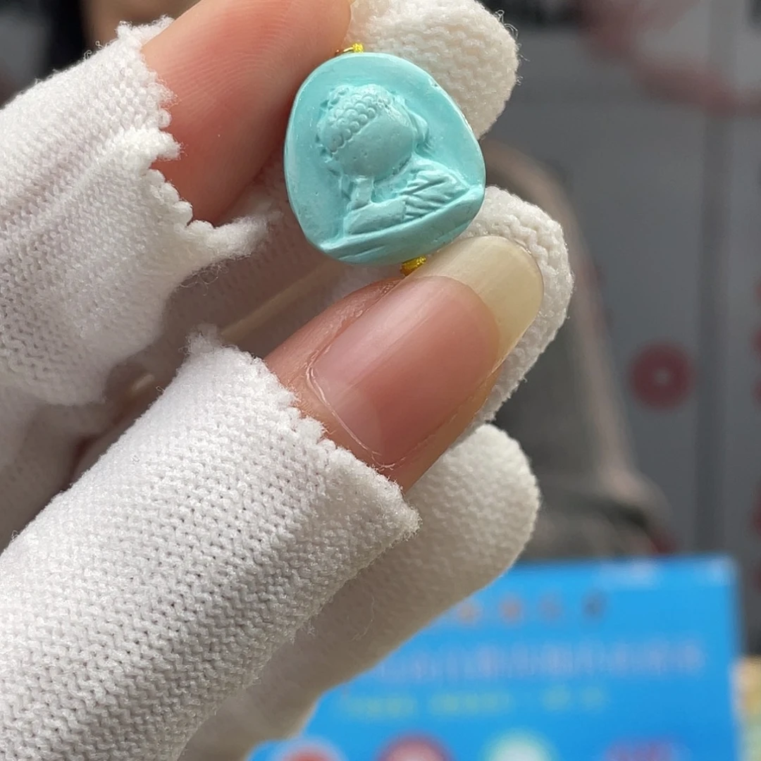 绿松石未镶嵌挂件