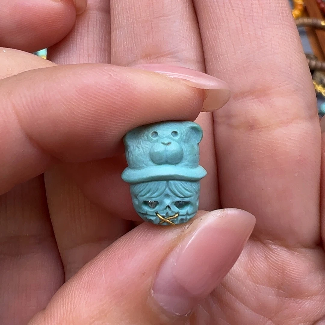 绿松石未镶嵌手链配件